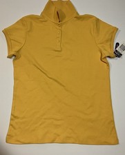 Chaps Girls Approved School Wear UniformXL Plus Shirt Gold NWT