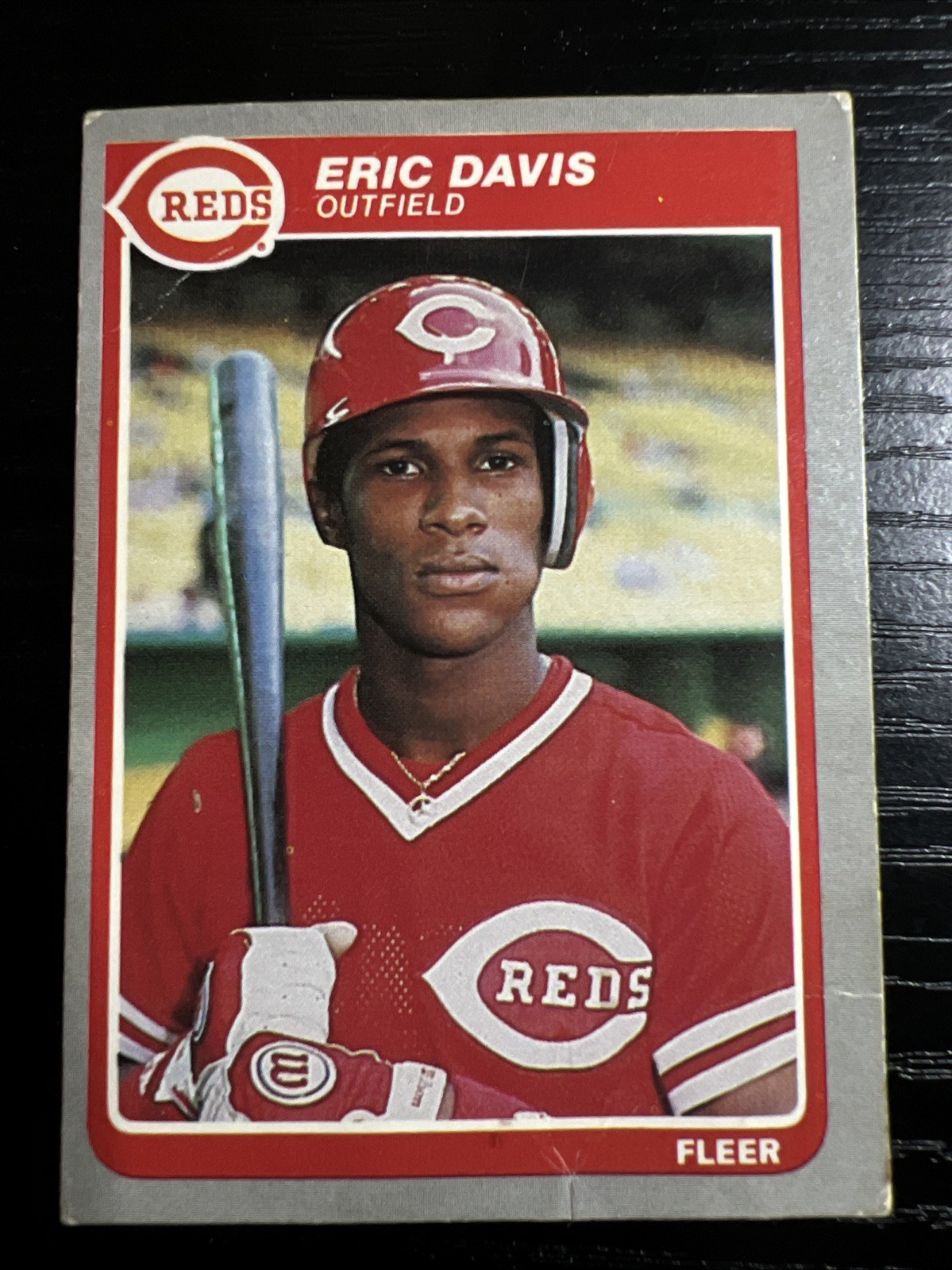 1985 Fleer - Eric Davis #533 (RC) Some Corner Wear