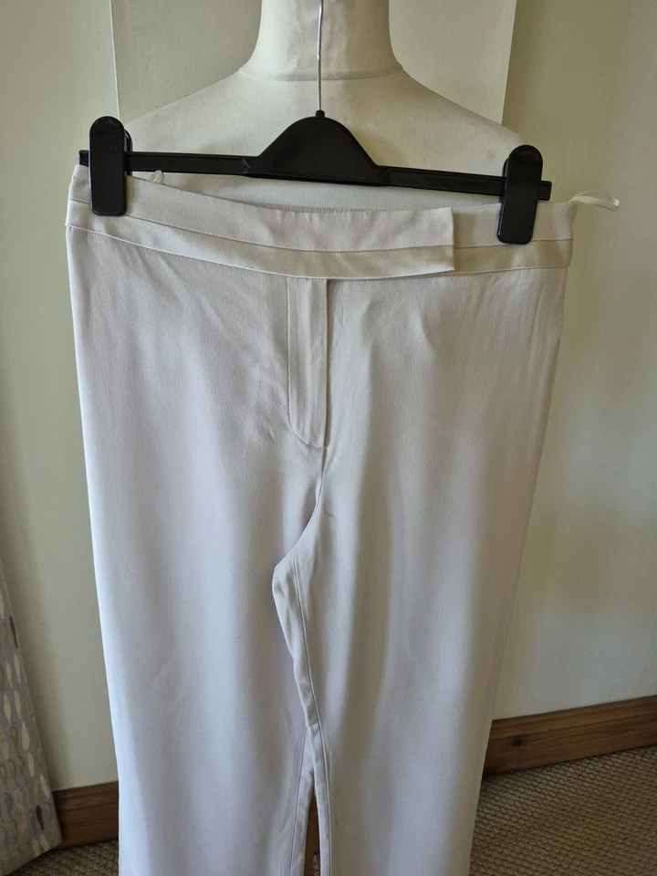Ladies Size 12 Beige Coast Trousers - Image 2 of 4