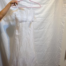 Lily Kids White Formal Beaded Dress Size 18 Flower Girl First Communion