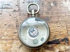 Antique ILLINOIS Open Face Pocket Watch Case 18 Size Nickel Silver