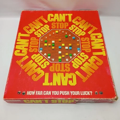 Vintage 1980 Can’t Cant Stop Board Game Complete Parker Brothers