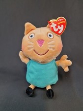 Ty Peppa Pig Candy Cat Beanie Babie 19cm Soft Toy Plush Teddy (S2)
