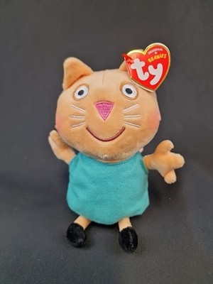 Ty Peppa Pig Candy Cat Beanie Baby 19 cm Stofftier Plüsch Teddy (S2)