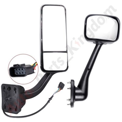 Mirror For 08-16 Freightliner Cascadia Truck Chrome RH Side Manual+ Power Heated