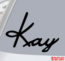 KAY GUITARS LOGO Vinyl Decal Sticker Car Van Rear Window Wall Musician Guitarist