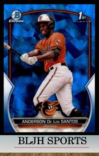 2023 Bowman Chrome Sapphire #BCP-207 Anderson De Los Santos Orioles RC (1B1)