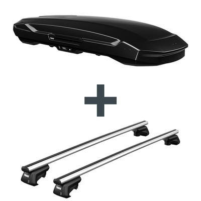 Dachbox Thule Motion 3 XXL Low + Dachträger Thule für Subaru Outback Typ BT NEU