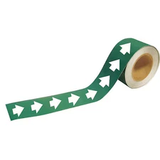 Brady 20488 Pipe Marker, Arrow, 1 In.H,  20488