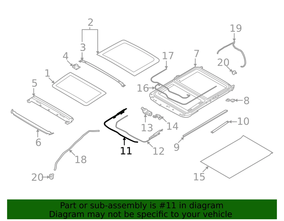 Conjunto guía original Nissan 91358-6RA0A Foto 2 de 2