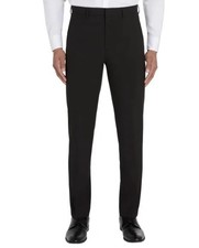 Calvin Klein Men's 30x30 Slim Fit Black Dress Pants Four-Way Stretch F1023