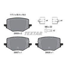 Satz Bremsbeläge Bremsklötze hinten für Renault Austral | 26204587