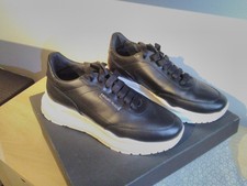 Philipp Plein trainers, black leather, good condition with box, size 43 - 9 UK