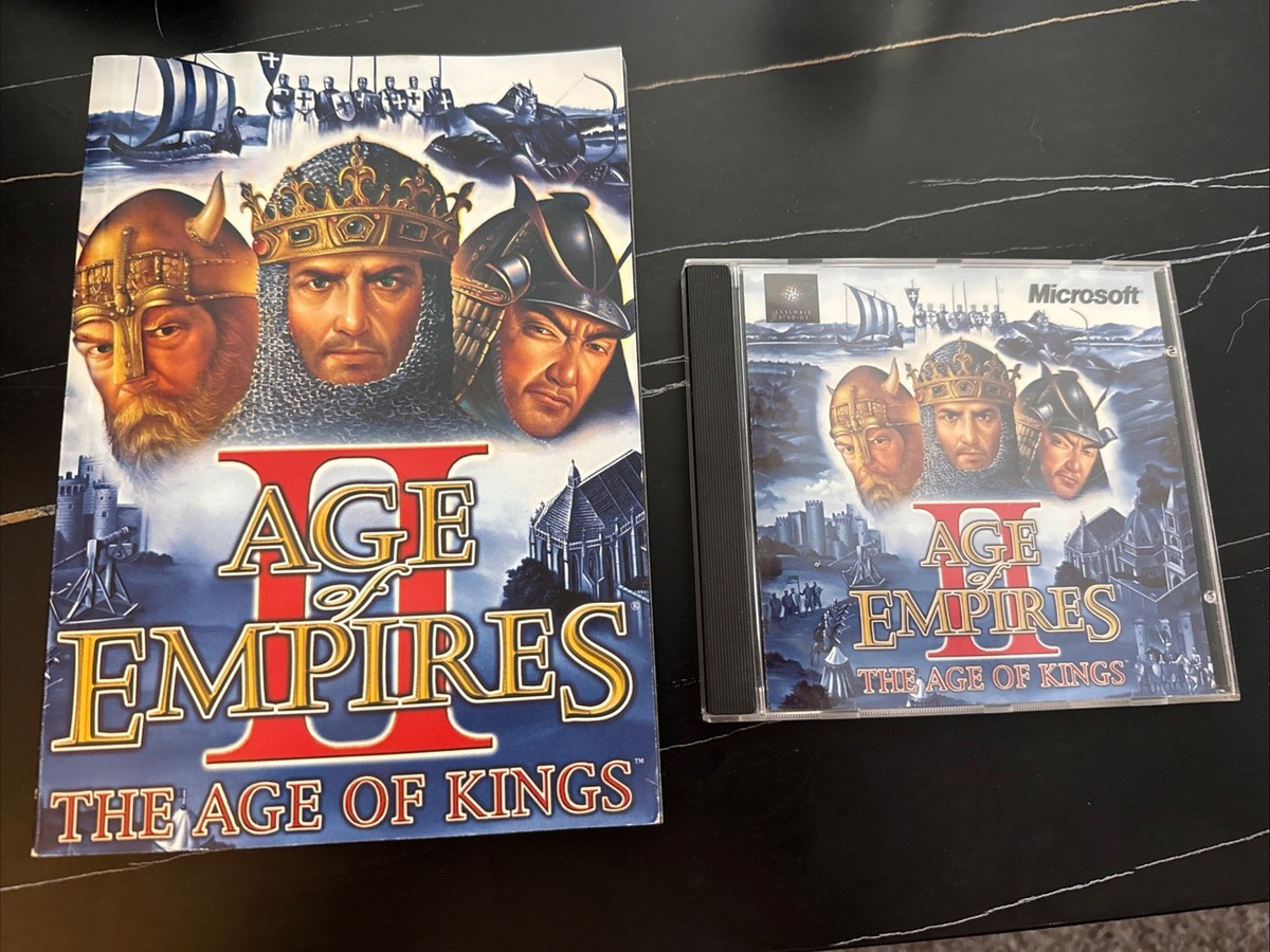 Age of Empires II: The Age of Kings (PC CD-Rom, 1999) and booklet