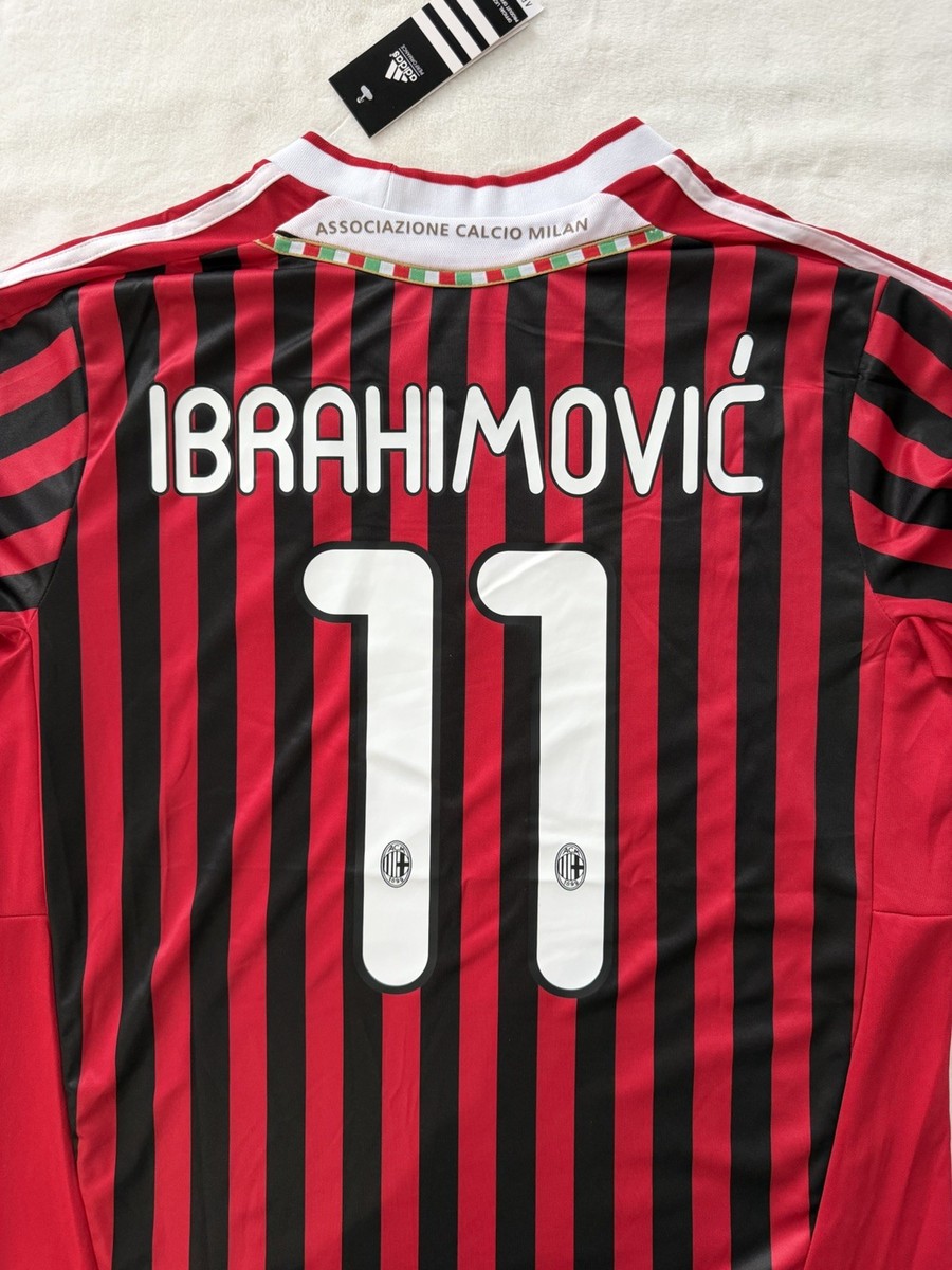 AC Milan Ibrahimovic #11 Home New Men's Champions League Soccer