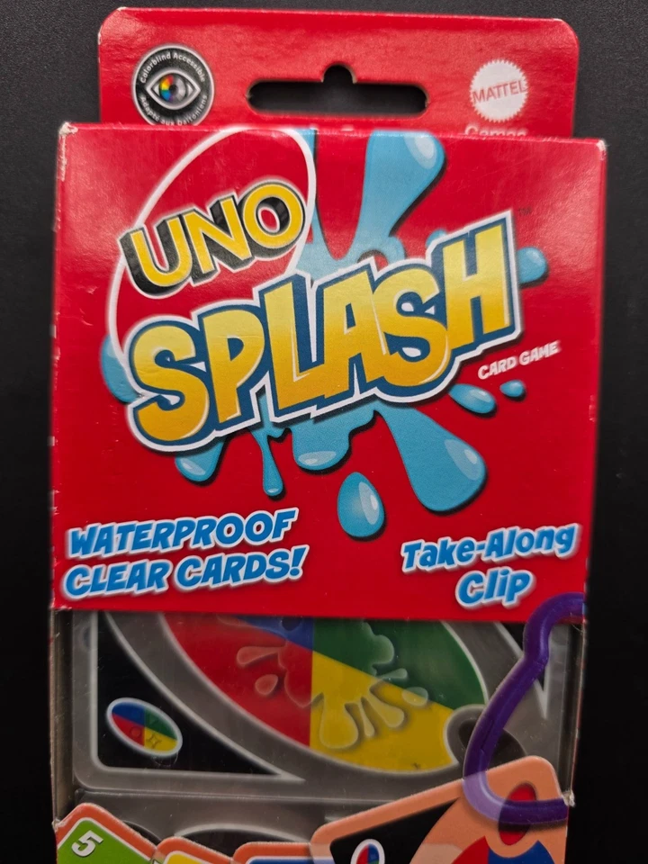 UNO Splash Waterproof Card Game With Take-Along Clip For 2-10 Players Ages 7+ - Image 2 of 4