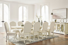 *Factory Sealed* White Ashley Arlendyne 11 Pc Grand Extension Set with 10 chairs