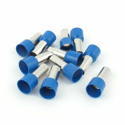 10 Pcs Wire   Crimp Connector Terminal Insulated Ferrule BlueE25-16 4AWG KD #ac