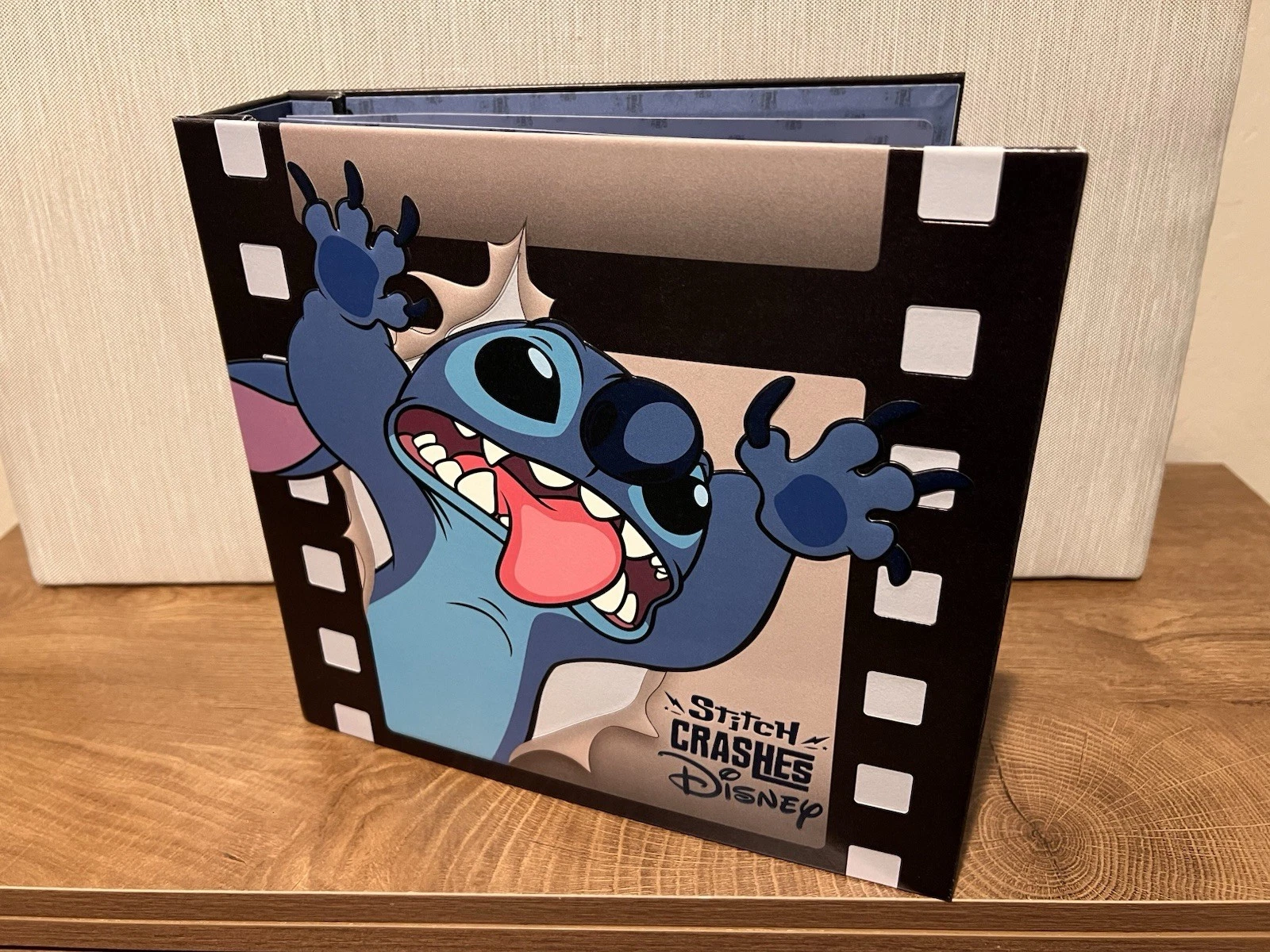 Stitch Crashes Disney Complete Jumbo 12- Pin Set with Album, Limited Edition Pin