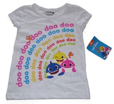 Girls Pinkfong White Baby Shark T Shirt 3T