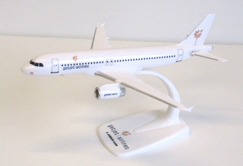 PPC 1/200 GETJET AIRBUS A320 (PLASTIC SNAP-FIT MODEL) 225063