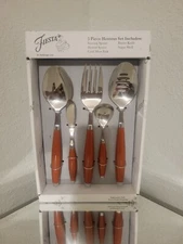 Fiesta Fatware 5 Piece Hostess Set  Flatware Paprika/Brown NEW