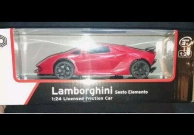 Lamborghini Sesto Elemento 1:24 Licensed Friction Car Red by Braha New In Box