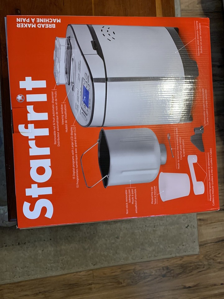 Starfrit 2 lb. Stainless Steel Electric Bread Maker eBay