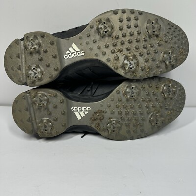 Adidas Tour Traxion TR Black Leather Golf Shoes Q44608 Men  display picture 2