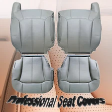 For 1999 2000 2001 2002 Chevy Silverado Suburban Tahoe Front Seat Covers Gray