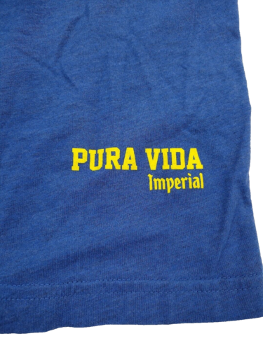 Pura Vida Desde Imperial Cerveza Beer Costa Rica T Shirt Men Large - Blue Yellow - Picture 6 of 10
