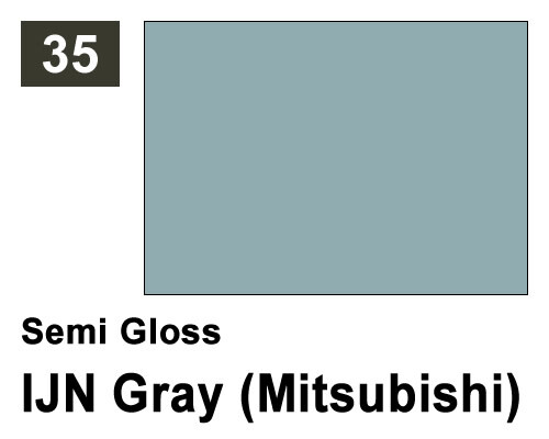 Mr.Hobby G035 Mr.Color Semi Brillant 035 IJN Gris Mitsubishi (10ml) Modélisme