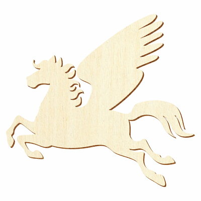 Holz Pegasus - 3-50cm Breite - Basteln Deko 