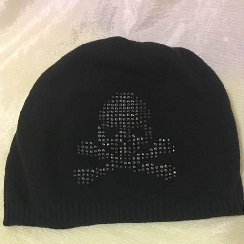 MASTERMIND JAPAN Skull Bone Cotton Knit Cap Hat Beanie men M from JP - Picture 8 of 11