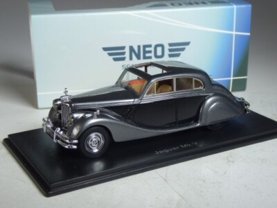 (KI-04-35) Neo Scale Models 49599 Jaguar MK V graumetallic/schwarz, 1:43 in OVP