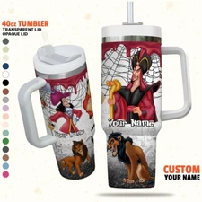 Custom Disney Villain Power Colorful Tumbler, Custom Disney Characters 40oz Tumb