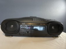 Sanyo MCD-Z14 K AM/FM Stereo CD Player Cassette Recorder Boombox WORKS