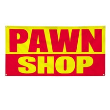 Vinyl Banner Multiple Sizes Pawn Shop Outdoor Advertising Printing A Business