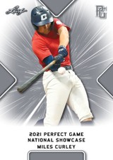 10-Count Lot Miles Curley 2021 Leaf Perfect Game NIKE All-American Rookies
