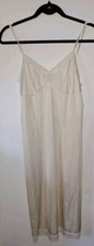 Vintage Vanity Fair Women's Full Slip Dress Nightgown Size 34 Ivory Sleeveless