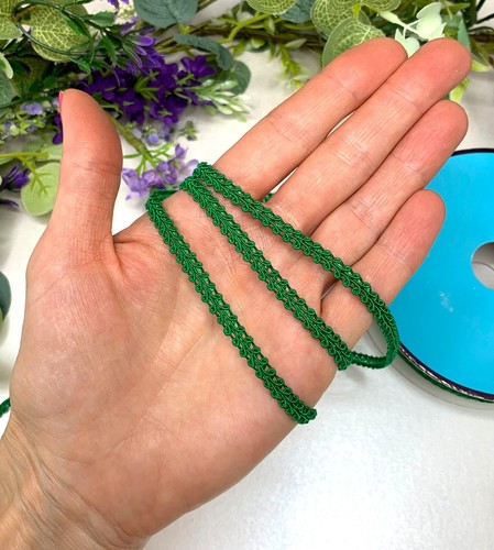 6mm scrolled gimp braid trim narrow upholstery trim doll house sewing light thin - Picture 34 of 77