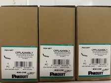Panduit CPPLA24WBLY Mini-Com 24 Port Angled Modular Patch Panel Port 1 RU BL