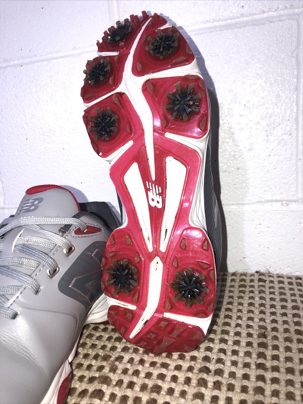 New Balance Men's Striker Waterproof Spiked Comfort Golf Shoe NBG2005 Gray Sz 9 eBay