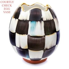 Mackenzie Courtly Check Egg Vase Childs New