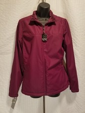 New Ideology Women Size S Small Full Zip Lined Maroon Plum Reversible Jacket