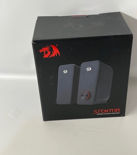 Redragon GS500 Stentor PC Gaming Speaker, 2.0 Channel Stereo, Red LED backlight - 第 3/7 張圖片