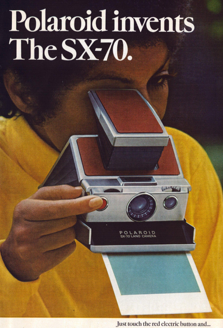 Polaroid Instant Camera SX-70 Mom Kids Double Sided Pages Vintage Print Ad 1973-image