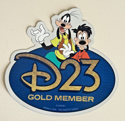 DISNEY D23 2025 FAN CLUB, GOLD MEMBER EXCLUSIVE GIFT, ''GOOFY & MAX'' MAGNET, New