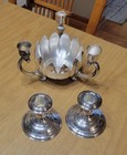 Vintage International Silverplate Prelude Candle Holder Set  — photo 2