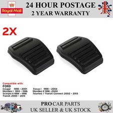 2X BRAKE CLUTCH RUBBER PEDAL PAD COVERS Fits FORD Cougar Mondeo I II Scorpio